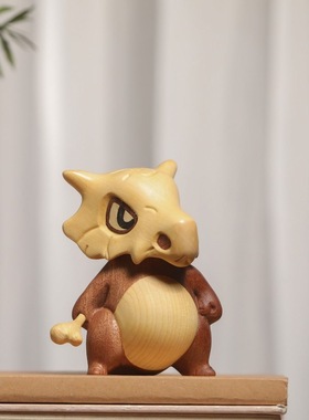 乌檀木摆件实木拼接创意神奇宝贝家居桌面摆件