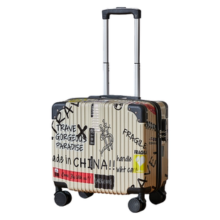 行李箱18寸小型登机箱拉杆箱女新款轻便迷你儿童学生旅行箱密码箱