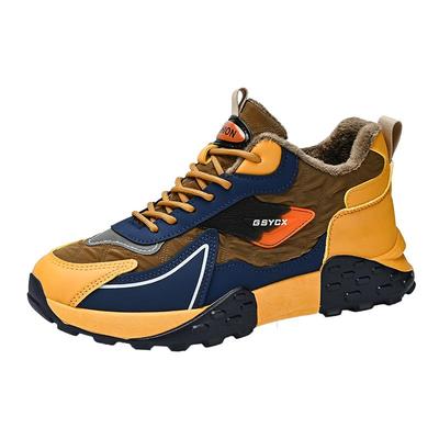 棉鞋男款冬季皮毛一体雪地靴男加厚加绒保暖东北防水二棉运动男鞋