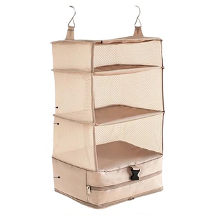 悬挂式旅行衣服收纳袋分层衣物整理包便携大容量收纳包旅行箱挂袋