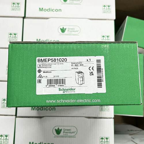 议价BMEP581020施耐德CPU模块10 单机处理器4.4MB支持DIO全新原装