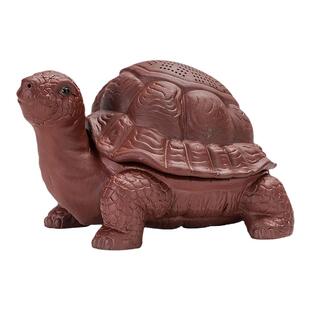 创意紫砂乌龟一体茶漏茶滤陶瓷茶叶过滤器功夫茶具配件茶宠摆件