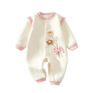 婴儿衣服秋冬保暖连体衣秋季10个月宝宝秋装早秋婴幼儿外穿女宝