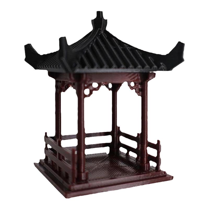 古韵匠坊模型摆件四角单层凉亭