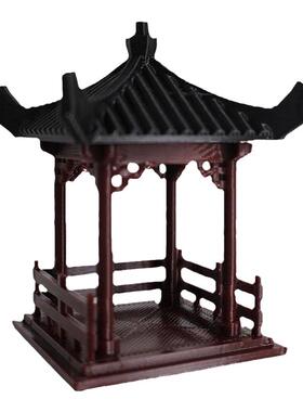 古韵匠坊模型摆件四角单层凉亭