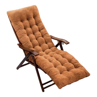 躺椅垫子加厚藤椅摇椅坐垫办公靠椅竹椅垫秋冬季加长加厚通用棉垫