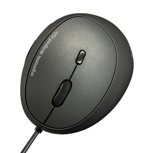 日本SANWA山业有线鼠标左手专用人体工学握式男女办公设计游戏鼠