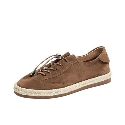 思加图复古渔夫鞋运动休闲鞋女鞋