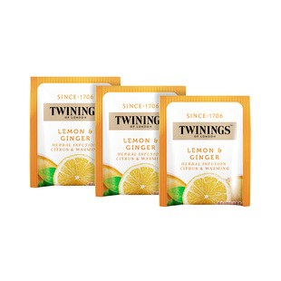 【U先试饮】twinings英国川宁柠檬干姜味花草茶3袋试饮 0咖啡因
