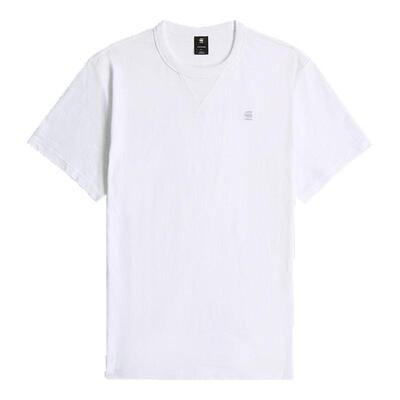 gstar男士夏季白色短袖T恤