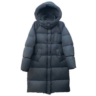 羽绒服女中长款2025新款加厚韩版90白鸭绒超好看连帽立领长款外套