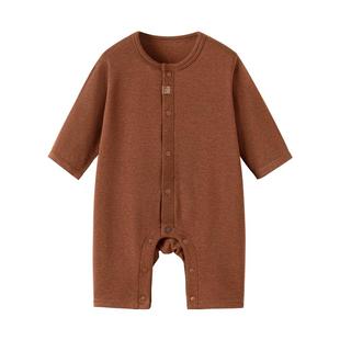 babylove【纵享丝柔】婴儿连体衣秋冬羊毛宝宝哈衣居家睡衣打底衣