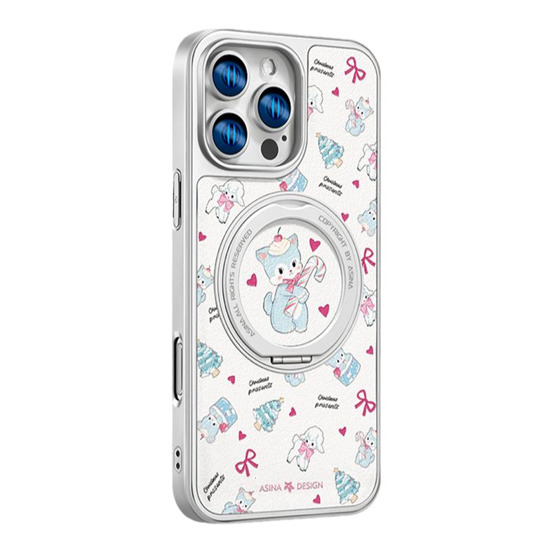 圣诞阿狸适用iPhone17Promax手机壳15Pro全包卡通ip14高级仿皮磁吸13Pm秋冬ip16女潮牌15Promax防摔2026新款