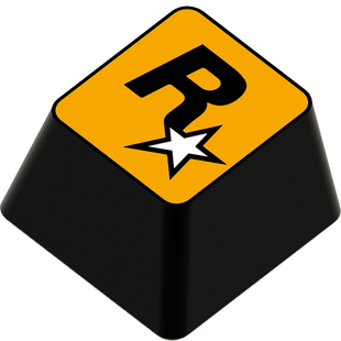 键石R星公司游戏周边logo图标机械键盘锌铝合金金属个性键帽按键