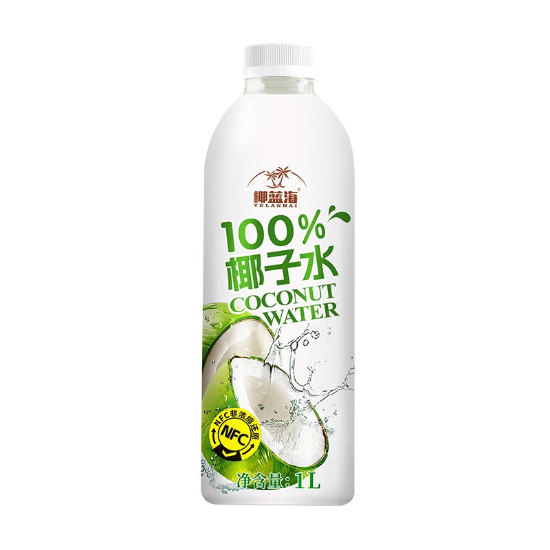 正宗海南100%椰子水1L大瓶纯果蔬汁/纯果汁