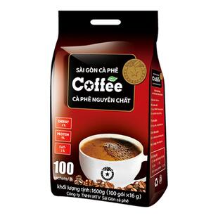 西贡旗舰店越南进口速溶咖啡条装三合一原味炭烧猫屎特浓防困咖啡