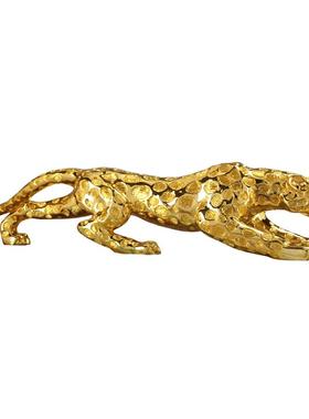 金钱豹摆件酒店软装摆件