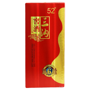 辽宁阜新特产三沟老窖白酒【六年窖】52度450ml/瓶浓香型纯粮酒