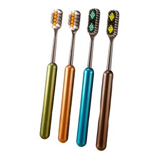 多乐克鎏金双峰山型凸面牙刷软毛成人高档家用情侣男士专用礼盒装