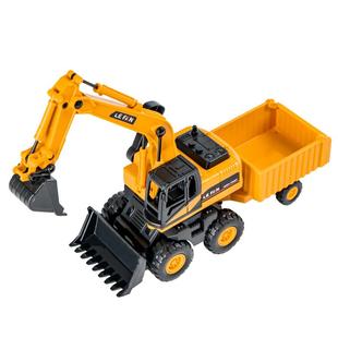挖掘机儿童挖机工程车惯性会跑小玩具男孩宝宝多功能翻斗拖车铲车