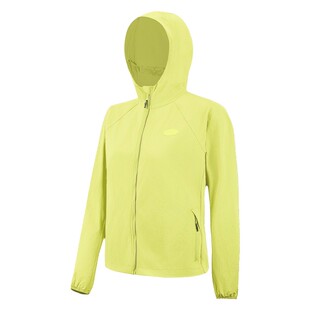 悦步跑步风衣女款运动连帽拉链外套户外路跑装备防风防泼水速干衣