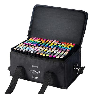 得力168色油性马克笔套装