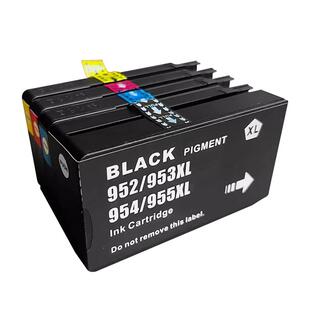 适用惠普955xl墨盒hp7720 7730 7740打印机officejet pro8210 8710 8720 8730 8740 8216黑彩色953xl墨水952