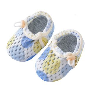 宝宝学步鞋夏季婴幼儿1一2岁儿童网眼软底防滑室内婴儿地板袜子鞋