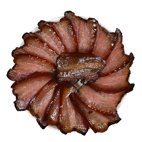 五花腊肉400g四川正宗特产农家腊味自制烟熏二刀肉香味腊肠非湖南