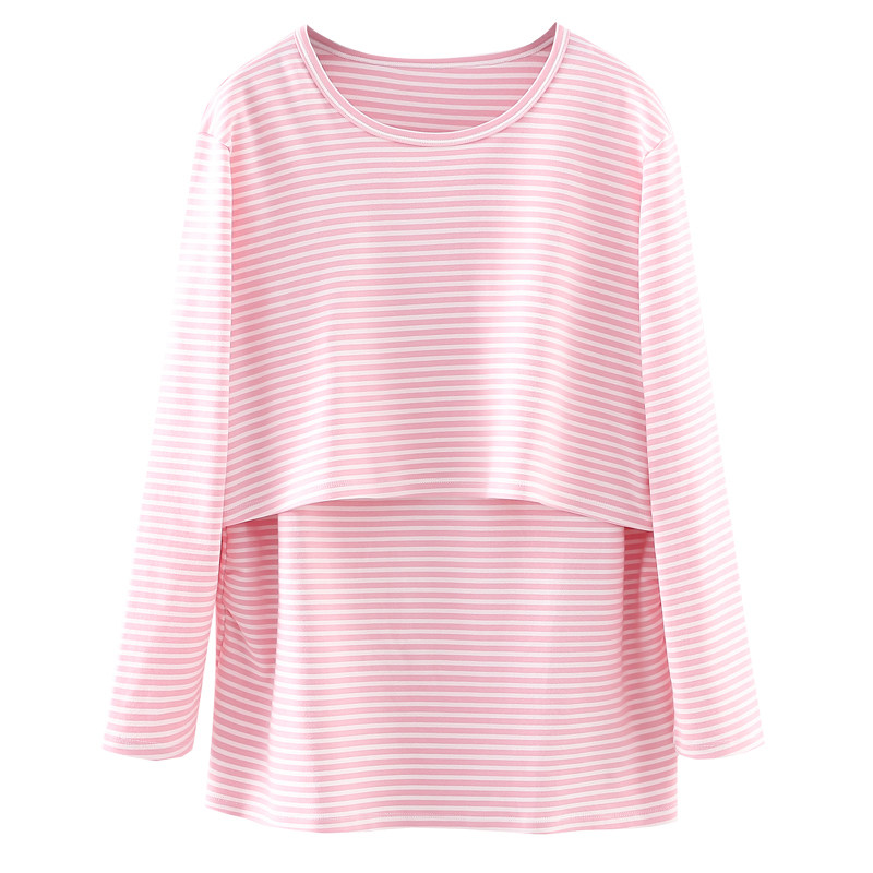 春秋夏季纯棉哺乳长袖月子服秋衣