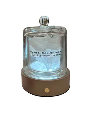 居家可爱容器盒桌面装饰发光摆件