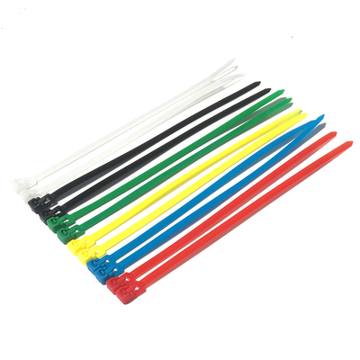 加长活扣扎带红黄蓝绿尼龙扎带