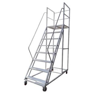 登高梯移动平台货梯架仓库登高车检修平台工业登高梯楼梯踏步台阶