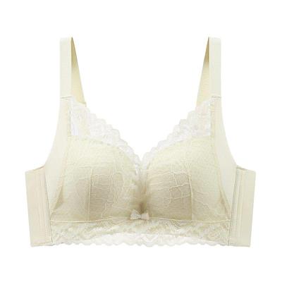 罗丽丝乳胶无磁内衣女中小胸聚拢上托收副乳防下垂无钢圈文胸薄款