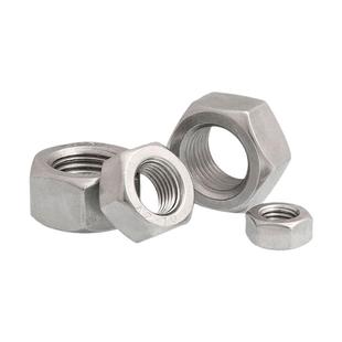 304不锈钢细丝细扣细牙六角螺母螺帽M4 M5M6M8M10M12M14M16M50M52