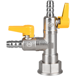 燃气表M30三通阀门全铜加厚燃气阀煤气阀天然气开关一分两路球阀