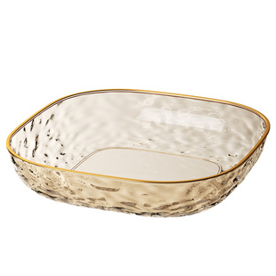 轻奢家用水果盘子吐骨碟子吐骨头盘碟骨盘食品级零食果盘垃圾