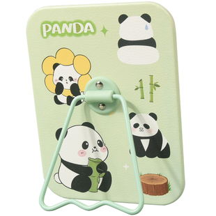 镜子化妆镜台式家用学生宿舍折叠卡通桌面可立可挂小型梳妆镜便携