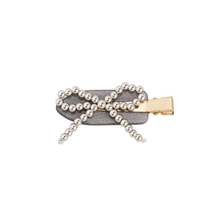 AJIDOU阿吉豆珍珠蝴蝶发夹女款发饰时尚前额刘海夹过渡期侧边夹子