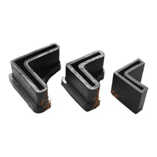 超厚底部三角铁脚套 角铁保护套橡胶脚套垫  加厚货架脚垫胶套