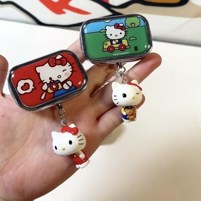 凯蒂猫可爱的小猫珠宝存储与镜头存储盒医药存储茶存储盒