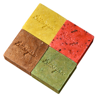 泰国黛珂娅植物固体洗发皂饼侧柏叶何首乌控油蓬松去屑天然手工皂