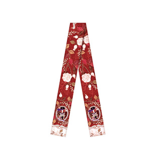 ZOE LAND《凯瑟琳》春季真丝围巾新年丝巾绑包发带腰带领巾红丝巾