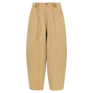 COZYDOLL巴恩风美式街头复古水洗做旧松弛廓形低腰宽松阔腿工装裤