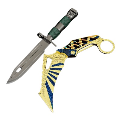 暗区突围游戏近战武器空腔战术必首金属苍穹利爪武器模型玩具套装