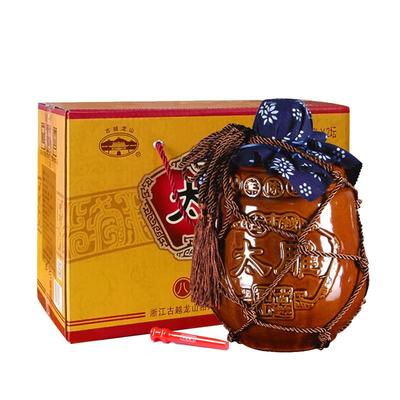 古越龙山八年陈太雕黄酒2L*2坛