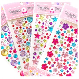 儿童化妆舞台钻石贴纸粘贴亚克力水晶宝石手机装饰手工奖励贴画