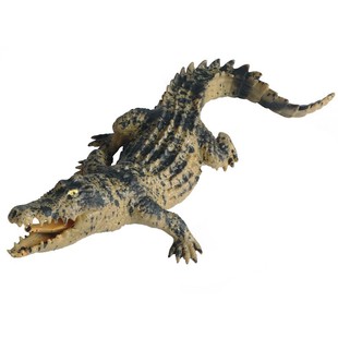 儿童玩具软胶鳄鱼仿真硅胶鱿鱼章鱼减压玩具柔软模型两栖动物摆件