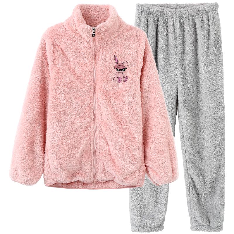 雪俐女珊瑚绒家居服睡衣