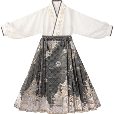 乌扣照君女童汉服马面裙